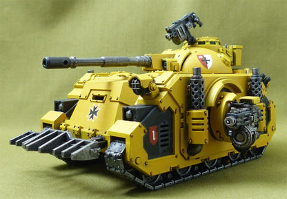 Deimos Pattern Predator Battle Tank painted - Imperial Fists - Warhammer Horus Heresy #7V1