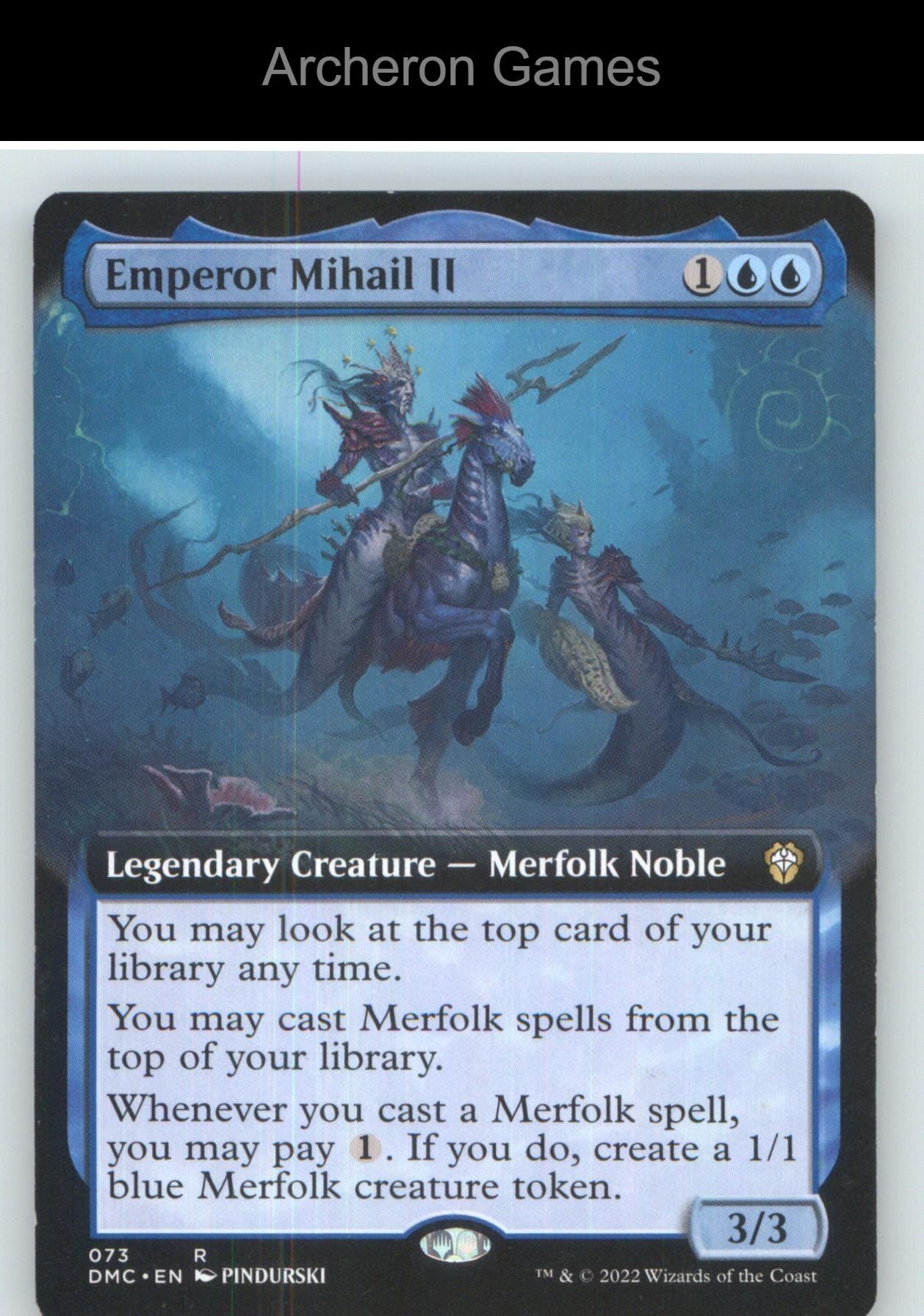 Emperor Mihail II (Extended Art) DMC 73 R MTG Card NM/EX+