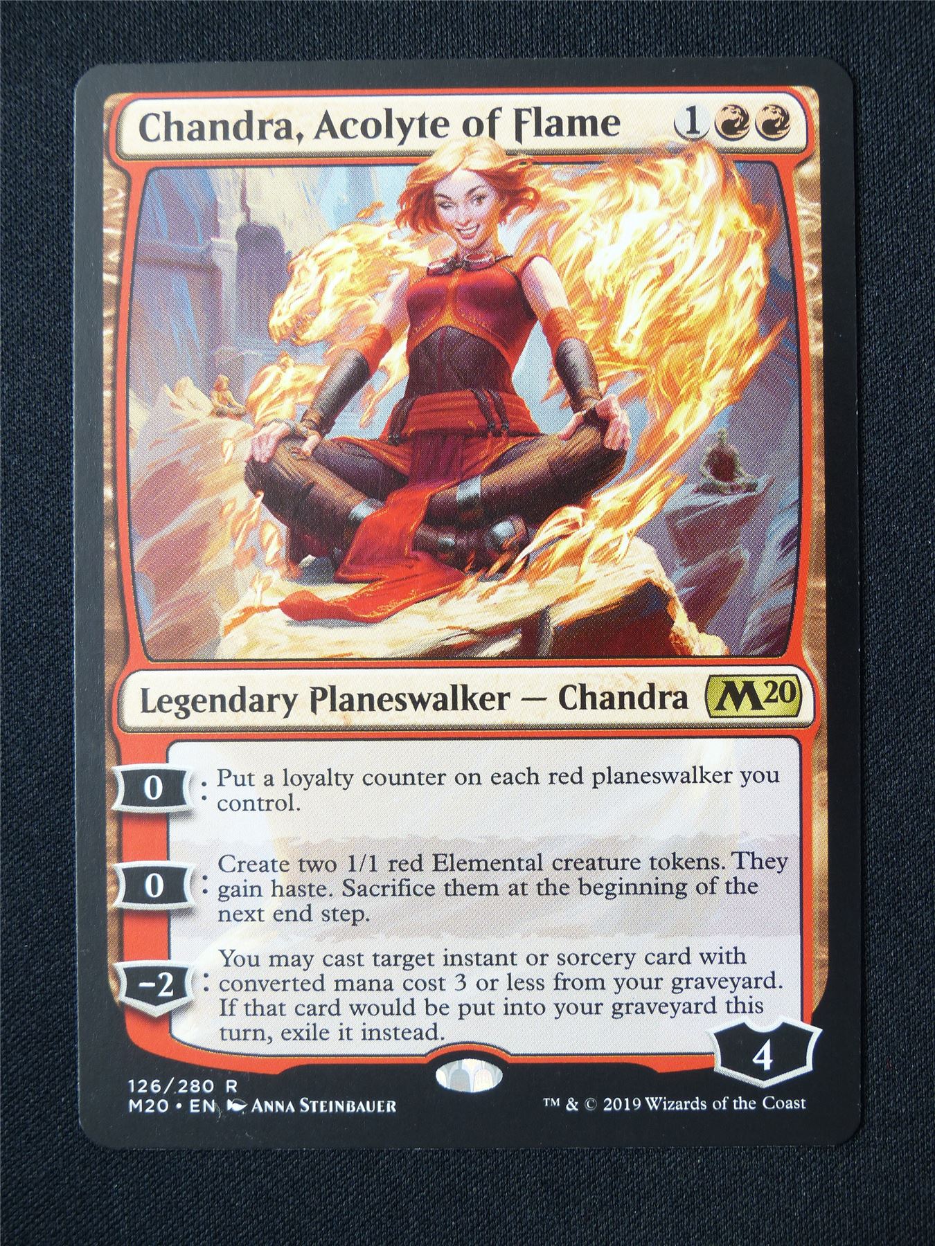 Chandra Acolyte of Flame - M20 - Mtg Card #2PK