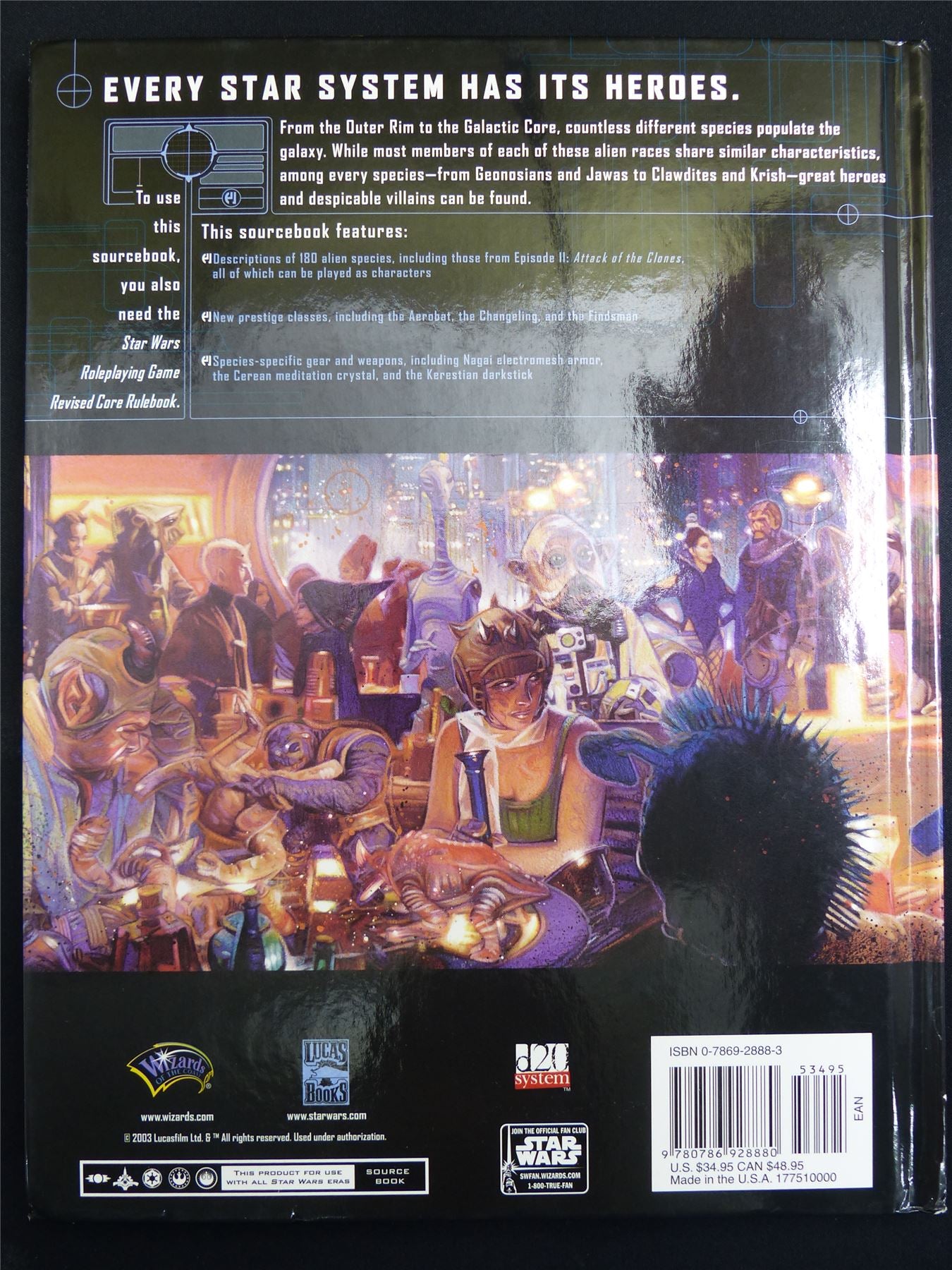 Star Wars: Ultimate Alien Anthology - D20 Roleplay Book Hardback #2P9