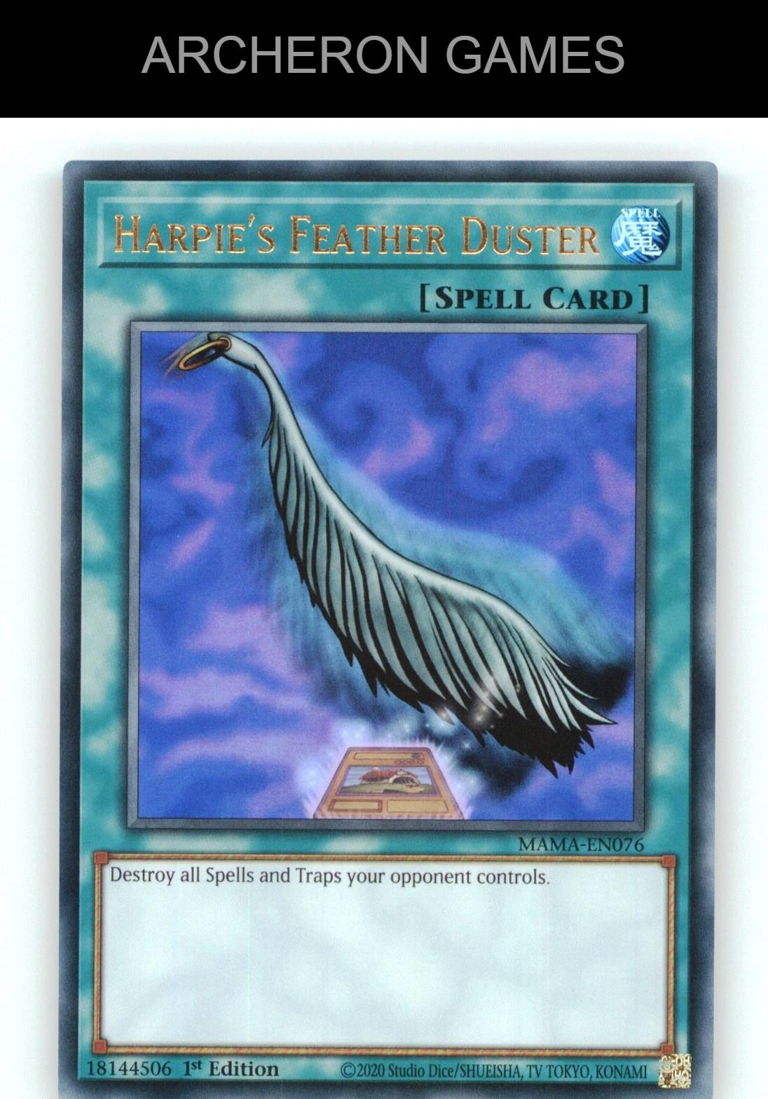 Harpie's Feather Duster Ultra Rare YUGIOH Card