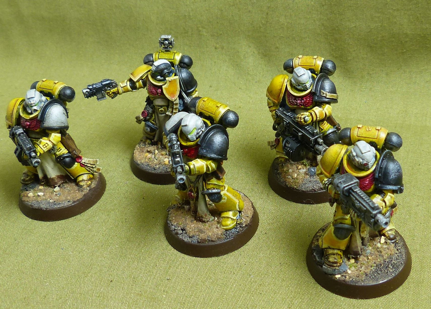 Intercessor Squad set of 5 painted - Space Marines - Warhammer 40K #1IW