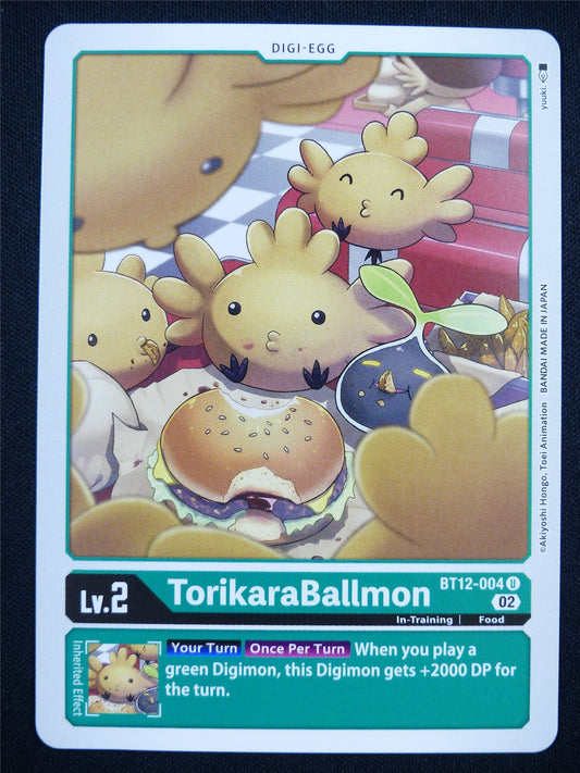 TorikaraBallmon BT12-004 U - Digimon Card #LX