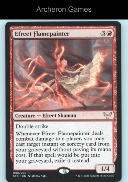 Efreet Flamepainter 98 R MTG Card Strixhaven: School of Mages