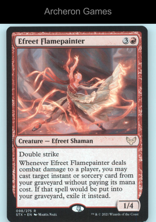 Efreet Flamepainter 98 R MTG Card Strixhaven: School of Mages