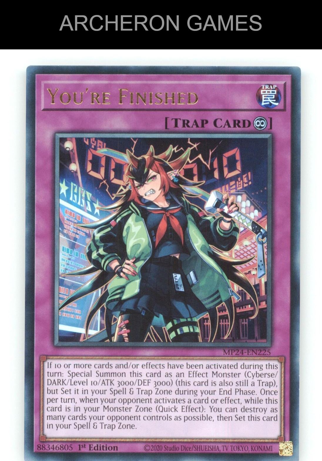 You're Finished Ultra Rare YUGIOH Card
