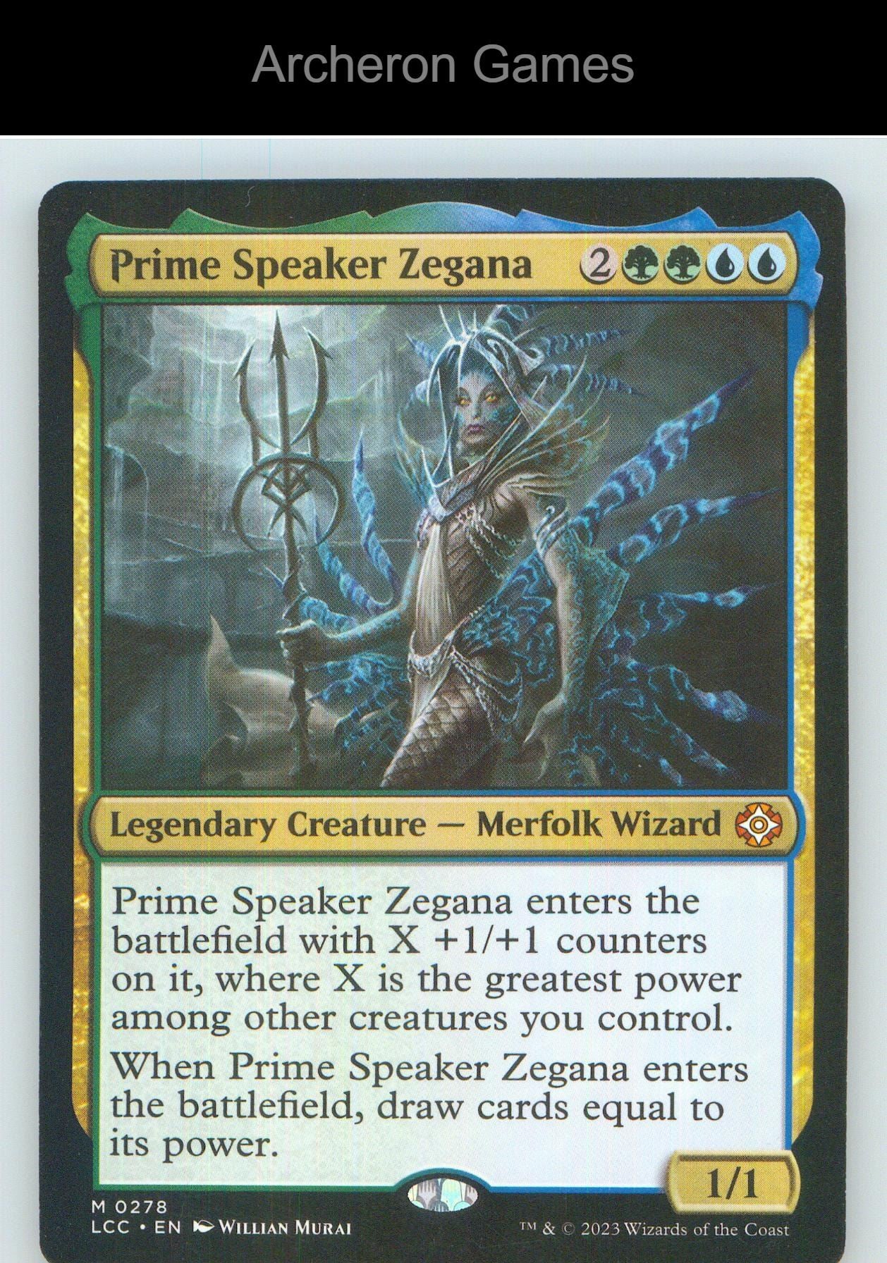 Prime Speaker Zegana LCC 278 Mythic MTG Card NM/EX+