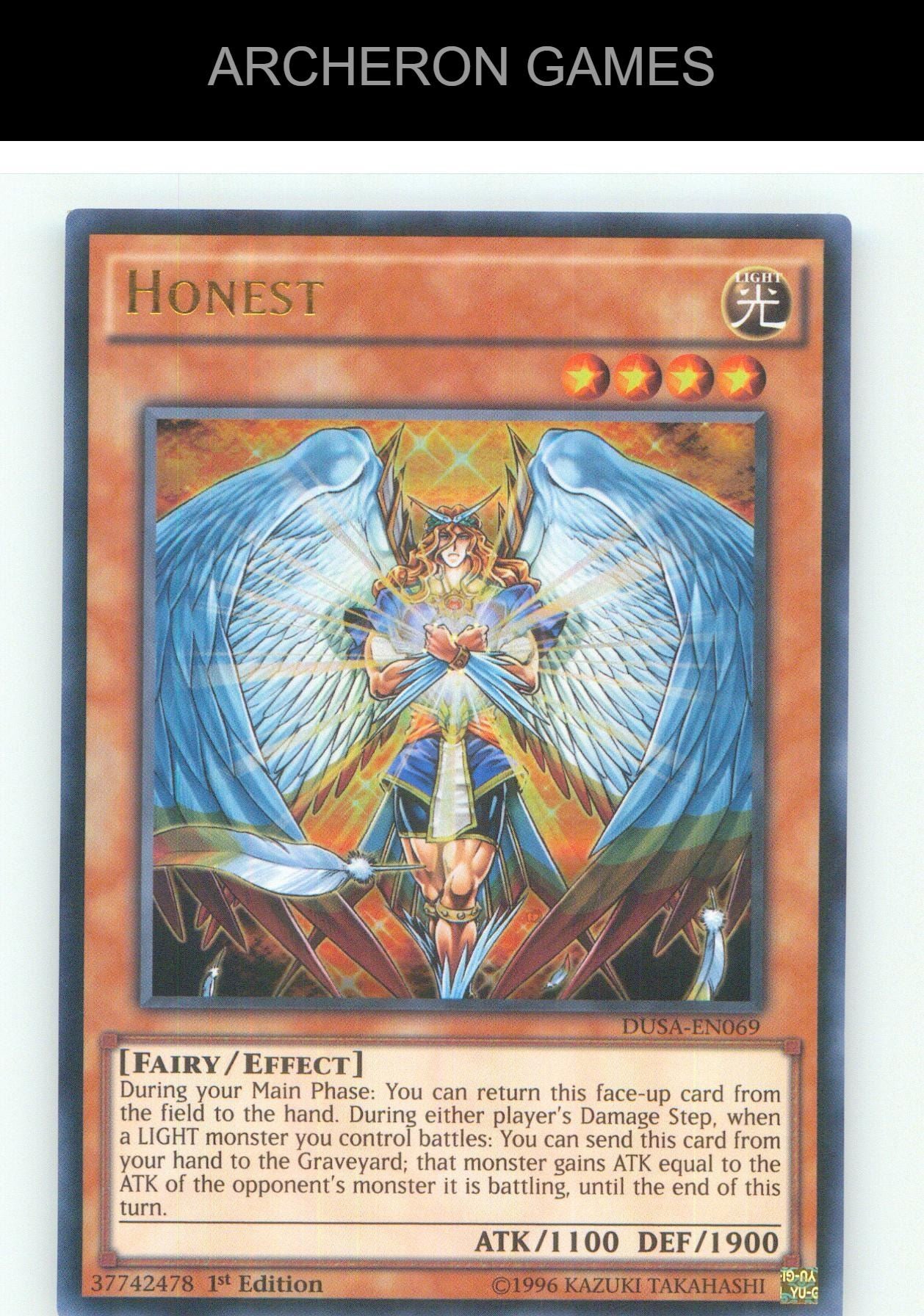 Honest UR YUGIOH Card 1st Edition
