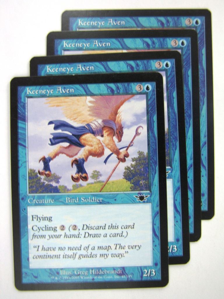 MTG Magic Cards: KEENEYE AVEN x4 # 8F93