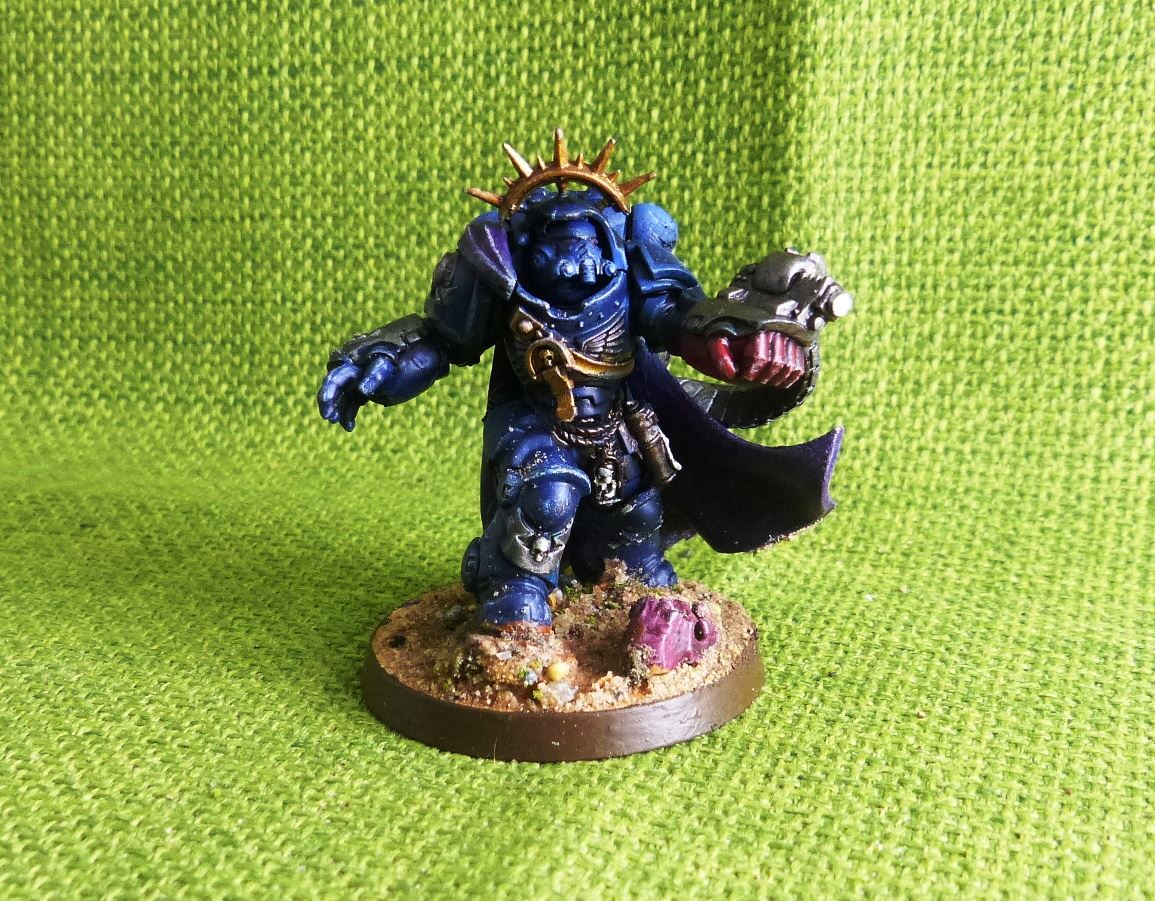 Primaris Captain in Gravis Armour - Painted - Warhammer AoS 40k #HT