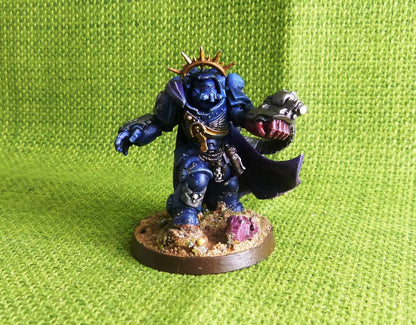 Primaris Captain in Gravis Armour - Painted - Warhammer AoS 40k #HT