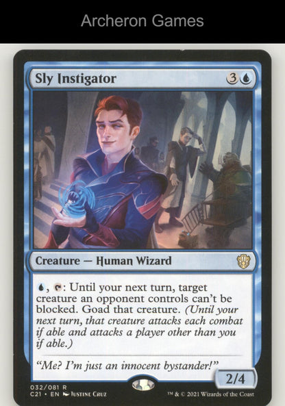 Sly Instigator 32 R MTG Card Commander 2021