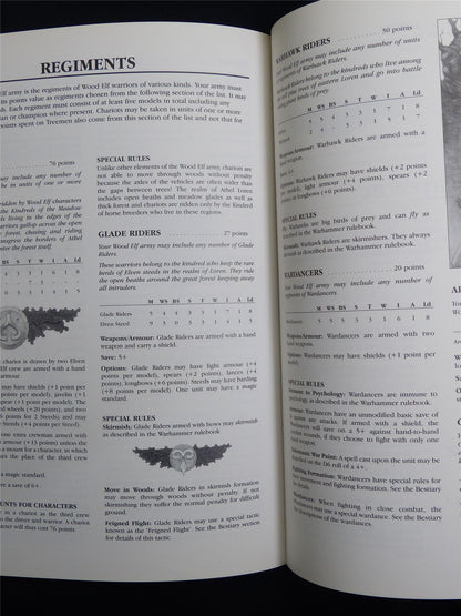 Warhammer Armies: Wood Elves 5th Edition Softback 1996 - Warhammer Old World #1HI