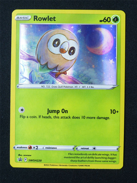 Rowlet SWSH220 Promo Holo - Pokemon Card #6YS