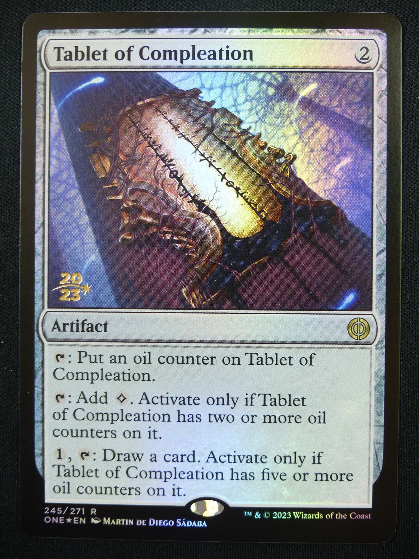 Tablet of Compleation Pre-Release Foil - ONE - Mtg Card #349