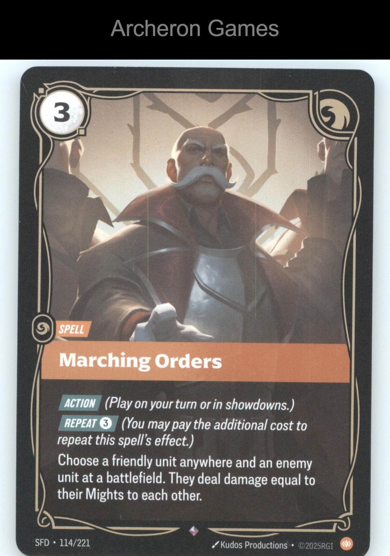 Marching Orders SFD 114/221 R  Card Spiritforged
