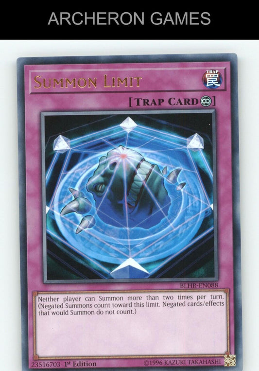 Summon Limit Ultra Rare YUGIOH Card