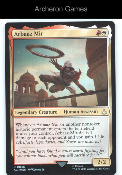 Arbaaz Mir 46 UC MTG Card Universes Beyond: Assassin's Creed