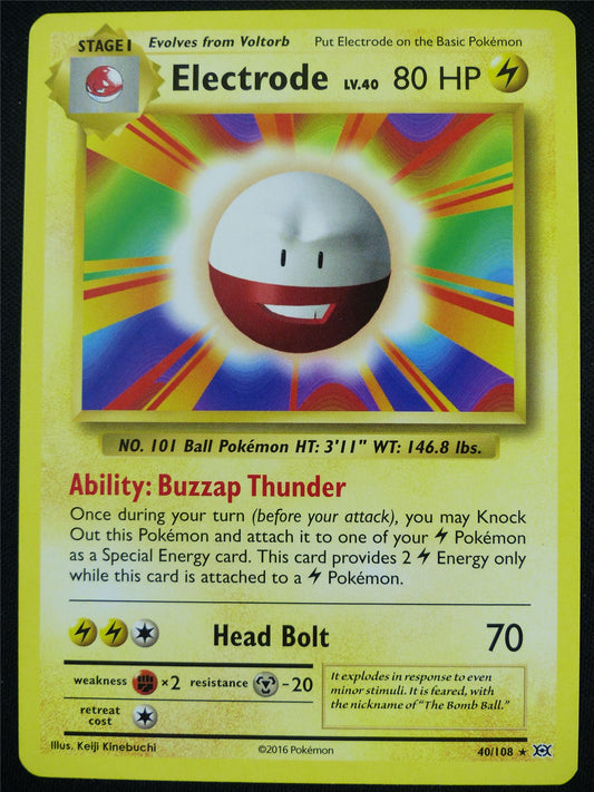 Electrode 40/108 Evolutions - Pokemon Card #4F2