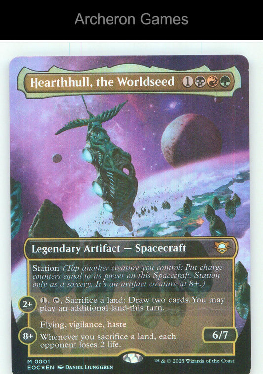 Hearthhull, the Worldseed (Borderless) 1 Mythic MTG Card NM/EX+ Foil