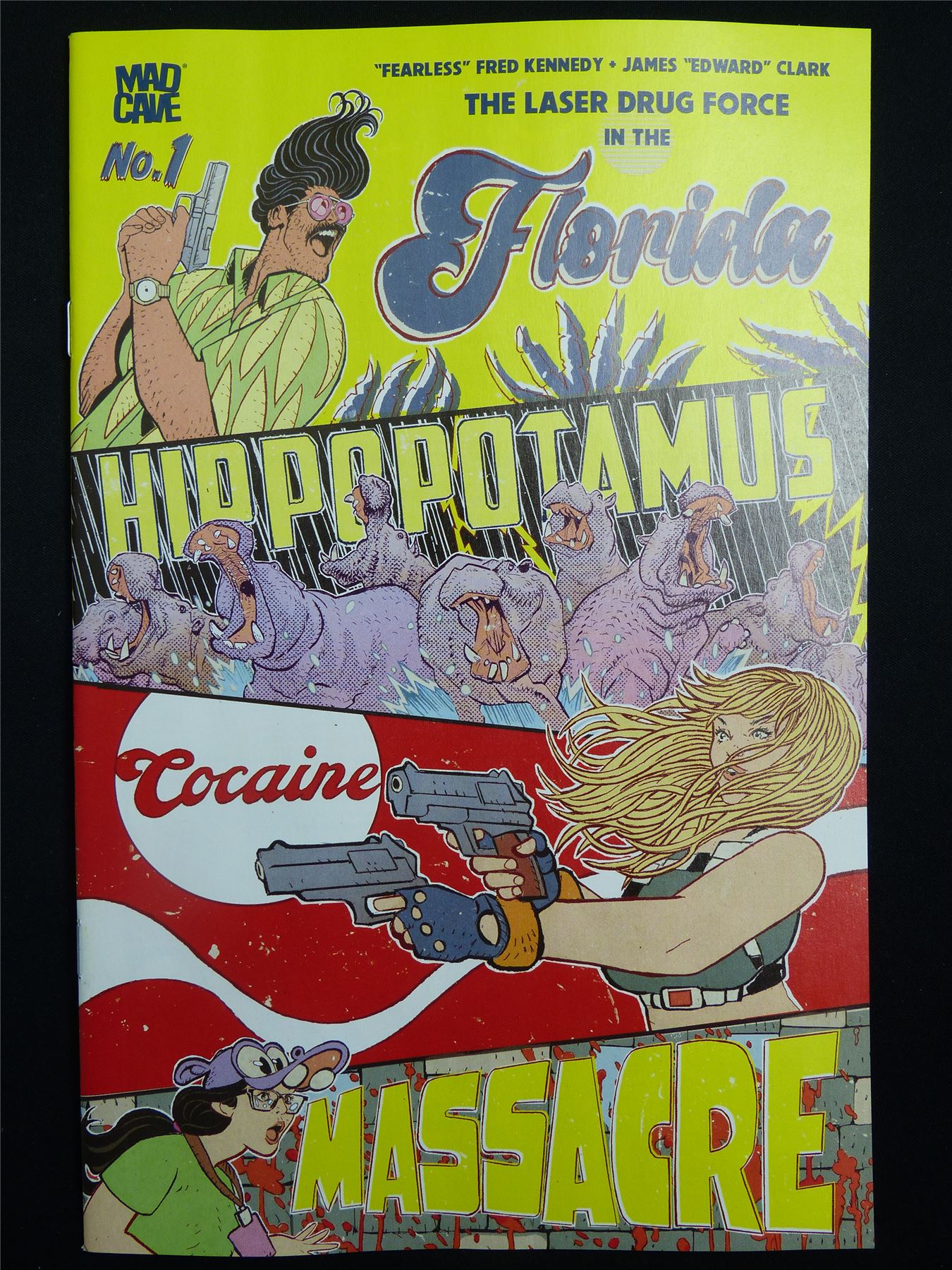 The FLORIDA Hippopotamus Cocaine Massacre #1 - Feb 2026 Mad Cave Comic #2JZ