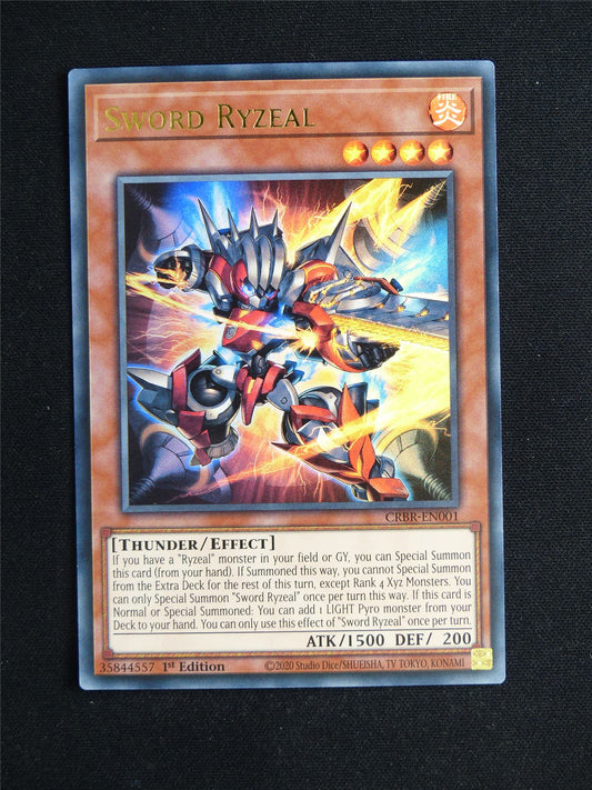 Sword Ryzeal CRBR Ultra Rare - 1st ed Yugioh Card #239