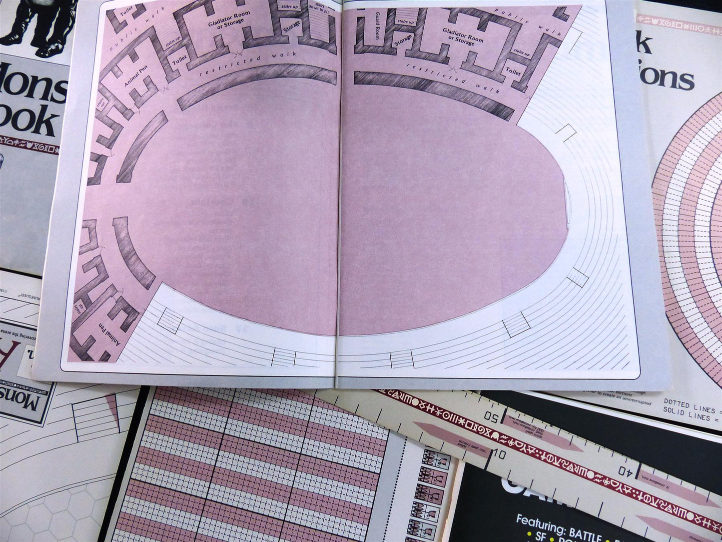 Monster Coliseum Arena Comabt & Chariot Racing Roleplaying Game OOP #1XY