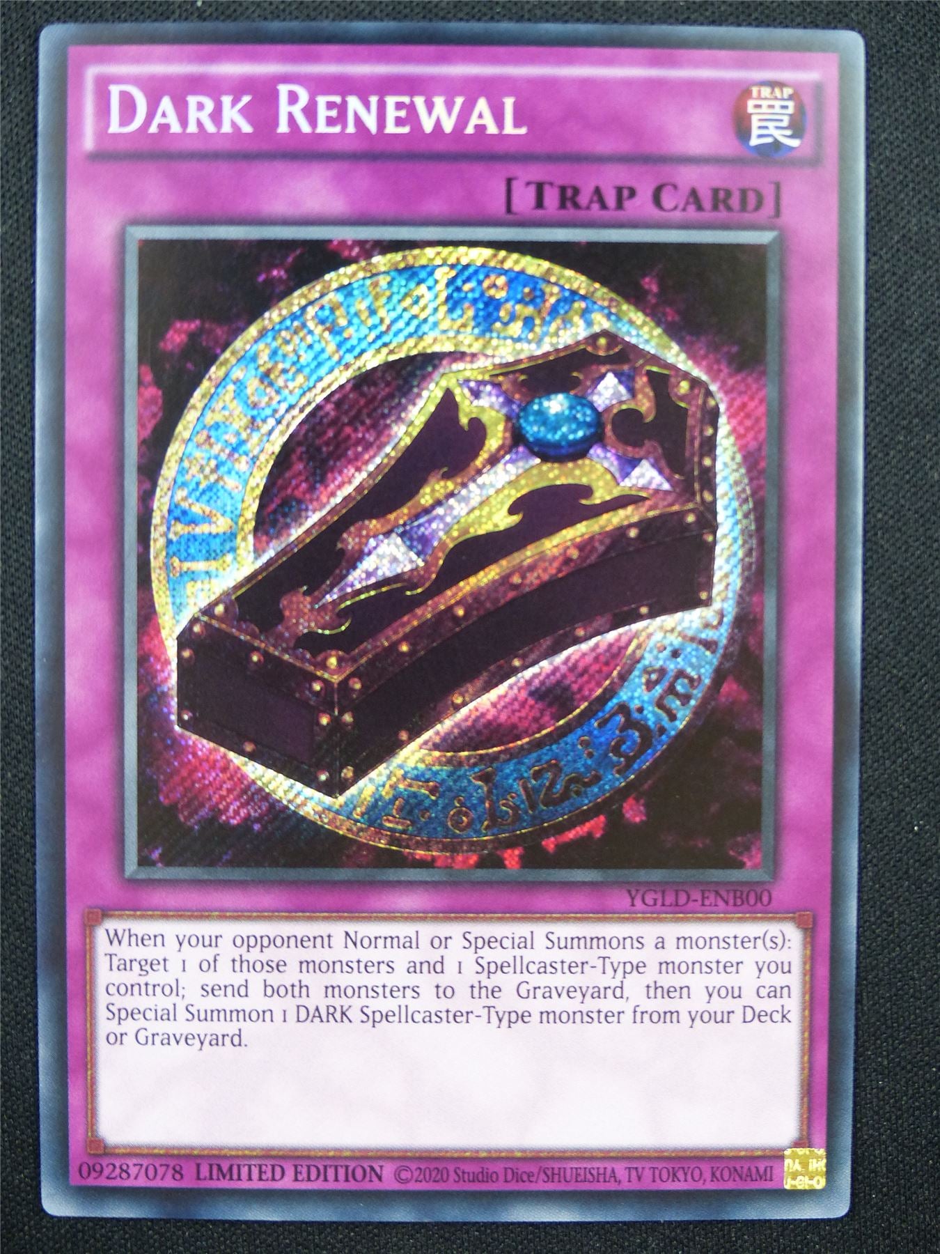 Dark Renewal YGLD Secret Rare - lim ed Yugioh Card #3R