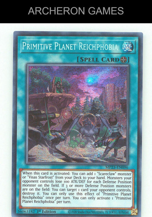Primitive Planet Reichphobia (PUR) SEC YUGIOH Card