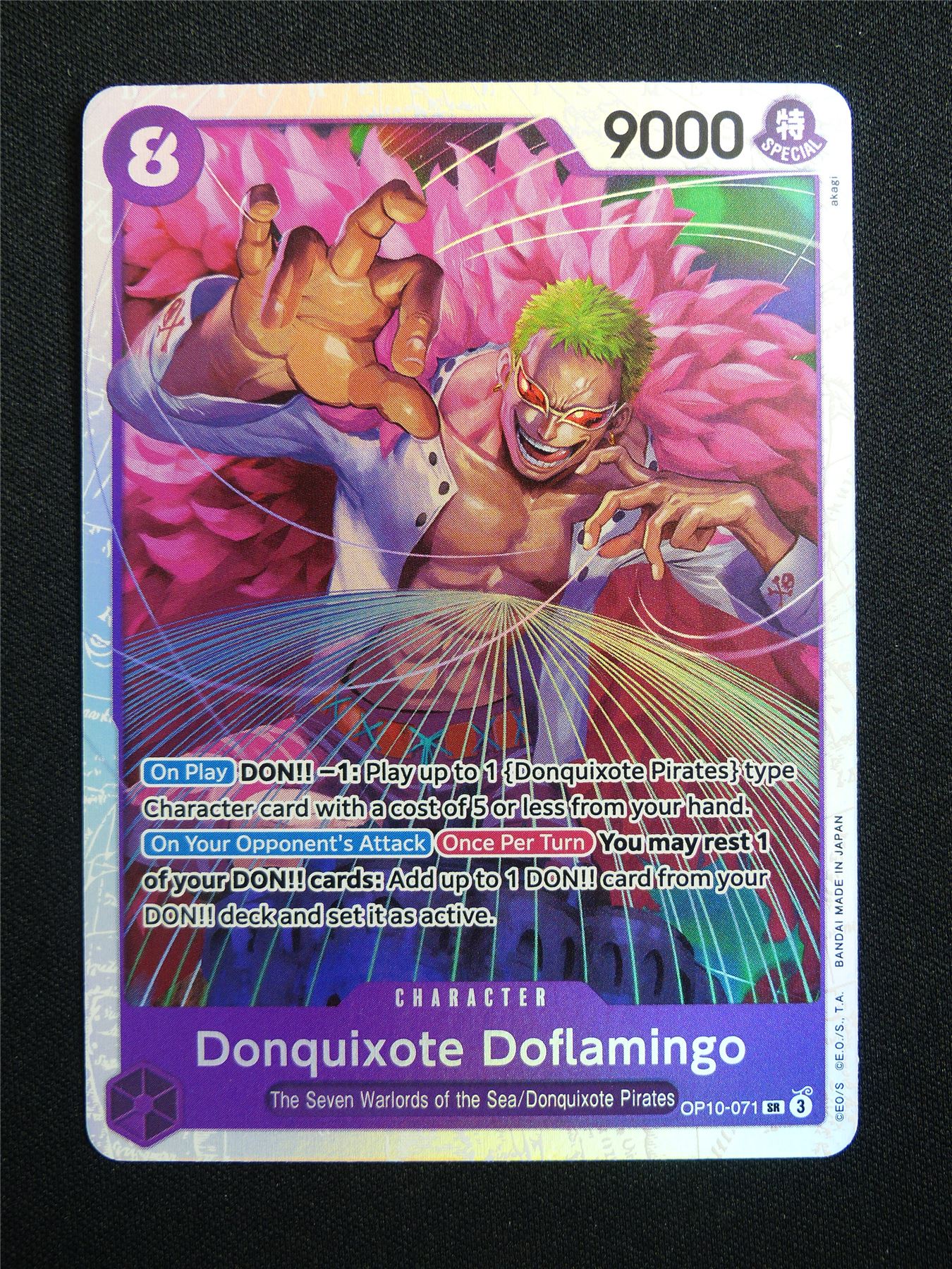 Donquixote Doflamingo OP10-071 SR Foil - One Piece Card #15N