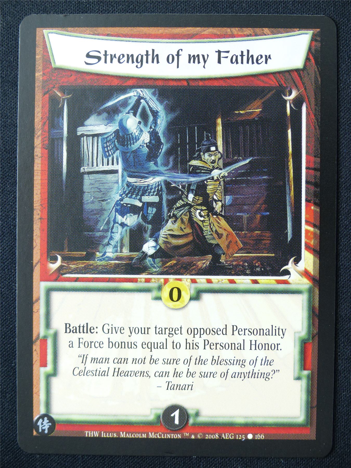Strength of my Father - THW - Legend of the Five Rings L5R Card #XS
