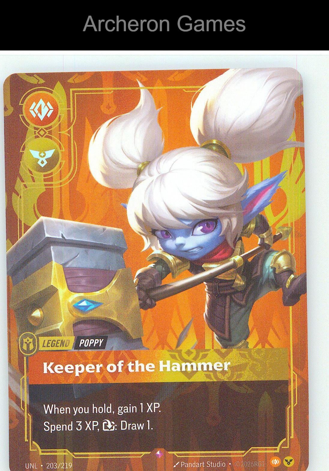 Poppy - Keeper of the Hammer UNL 203/219 R Unleashed Riftbound Card