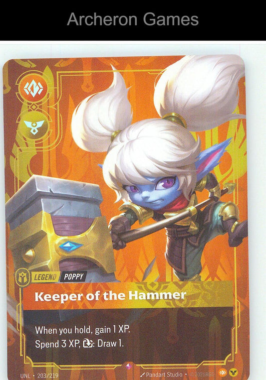 Poppy - Keeper of the Hammer UNL 203/219 R Unleashed Riftbound Card
