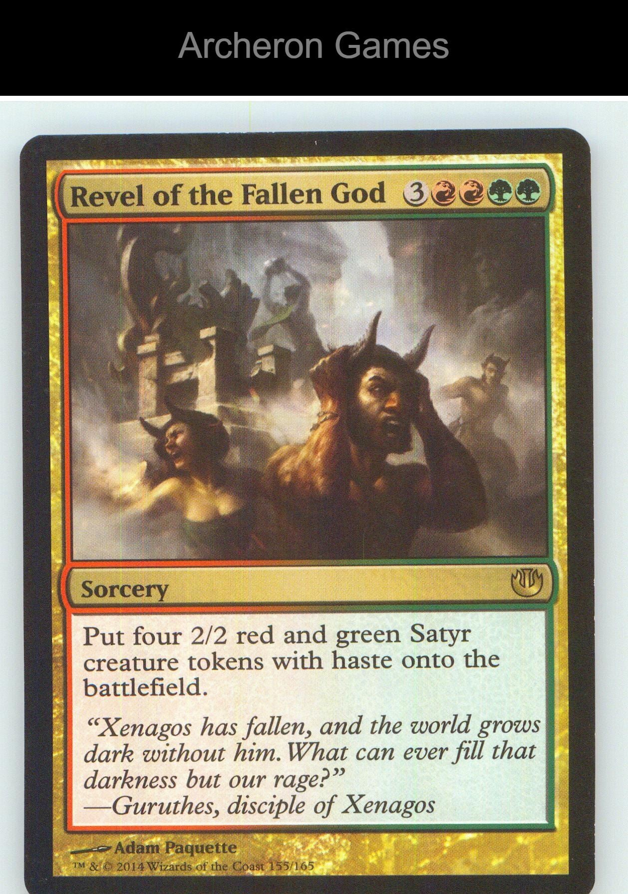 Revel of the Fallen God JOU 155 R MTG Card NM/EX+