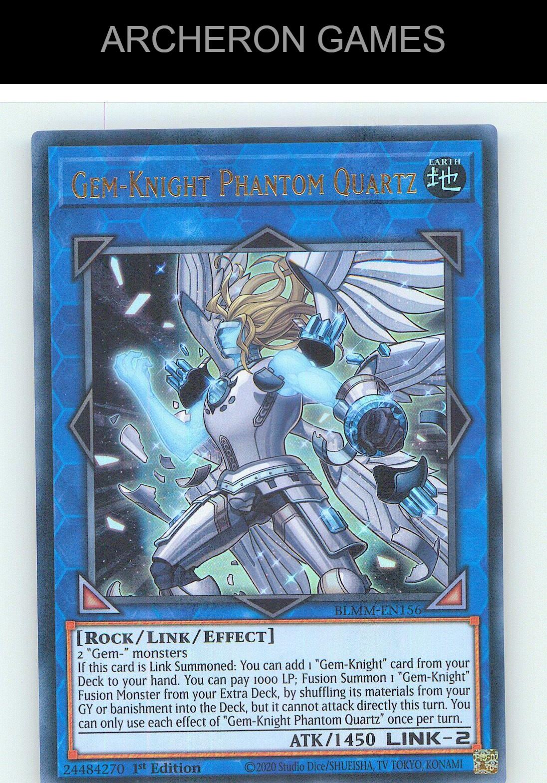 Gem-Knight Phantom Quartz Ultra Rare YUGIOH Card 1st Edition