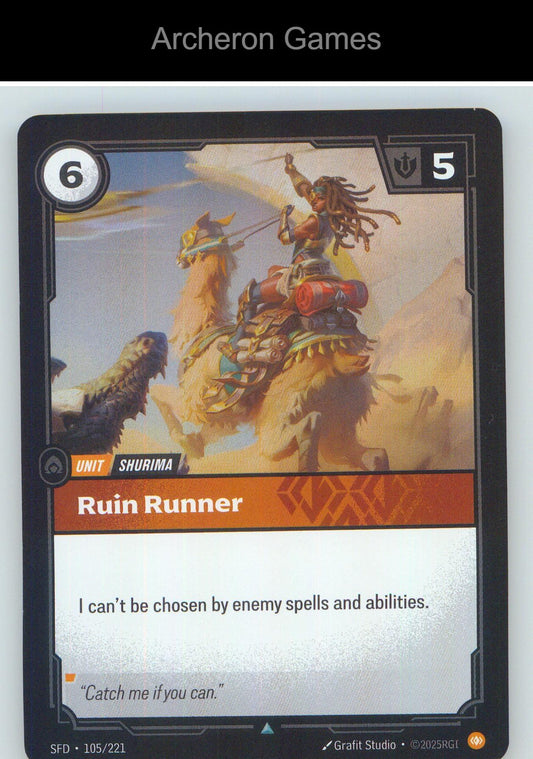 Ruin Runner SFD 105/221 UC Spiritforged Riftbound Card