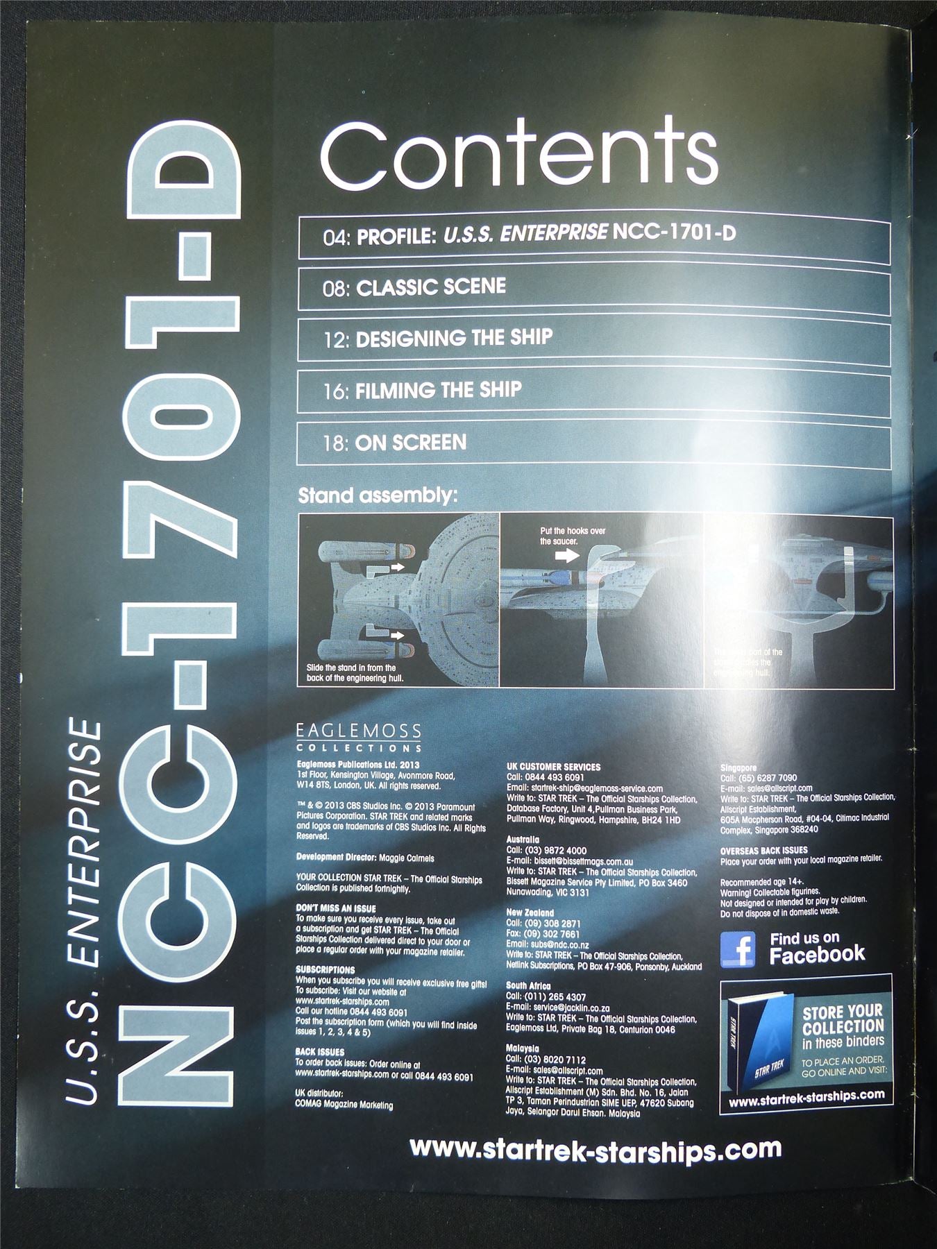 Star Trek The official Starships Collection #1 -  Eaglemoss Magazine #2WI