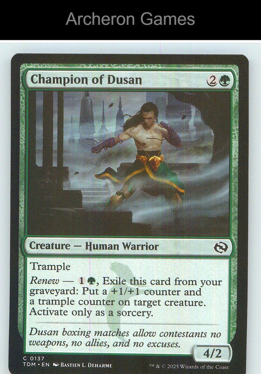 Champion of Dusan TDM 137 C MTG Card NM/EX+