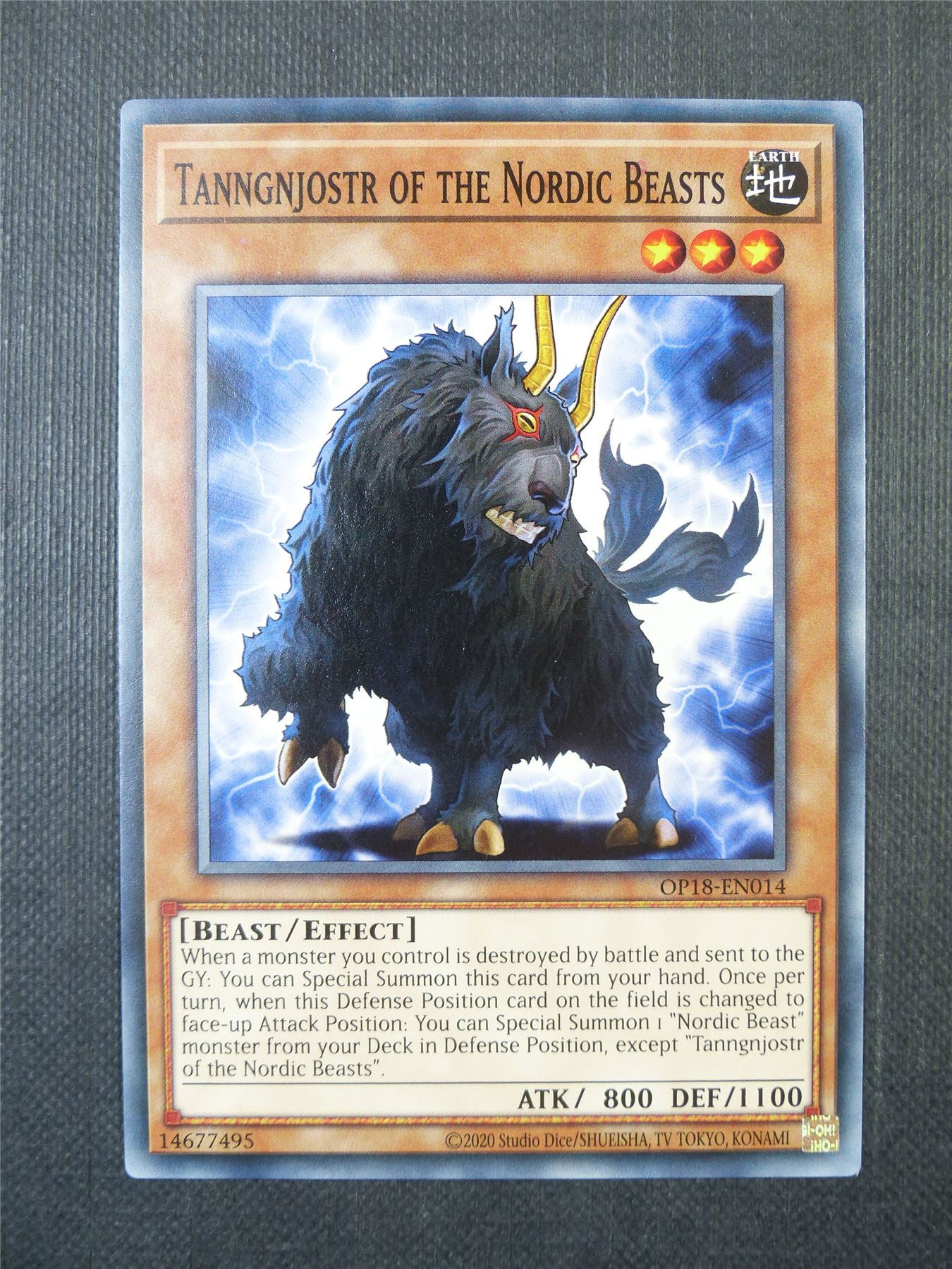 Tanngnjostr of the Bordic Beasts OP18 - Yugioh Card #9R4