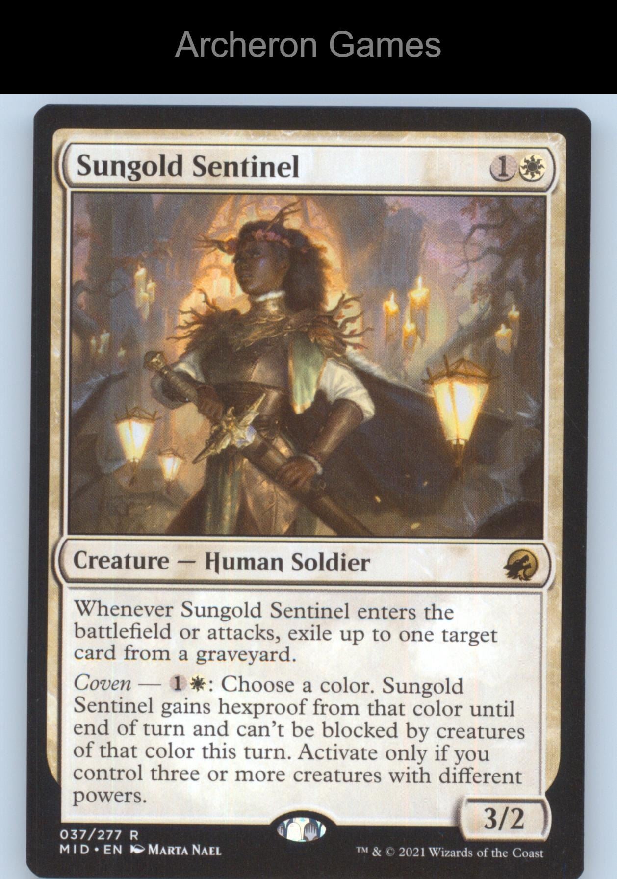 Sungold Sentinel 37 R MTG Card Innistrad: Midnight Hunt