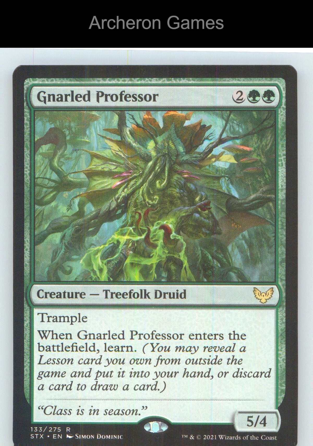 Gnarled Professor STX 133 R MTG Card NM/EX+