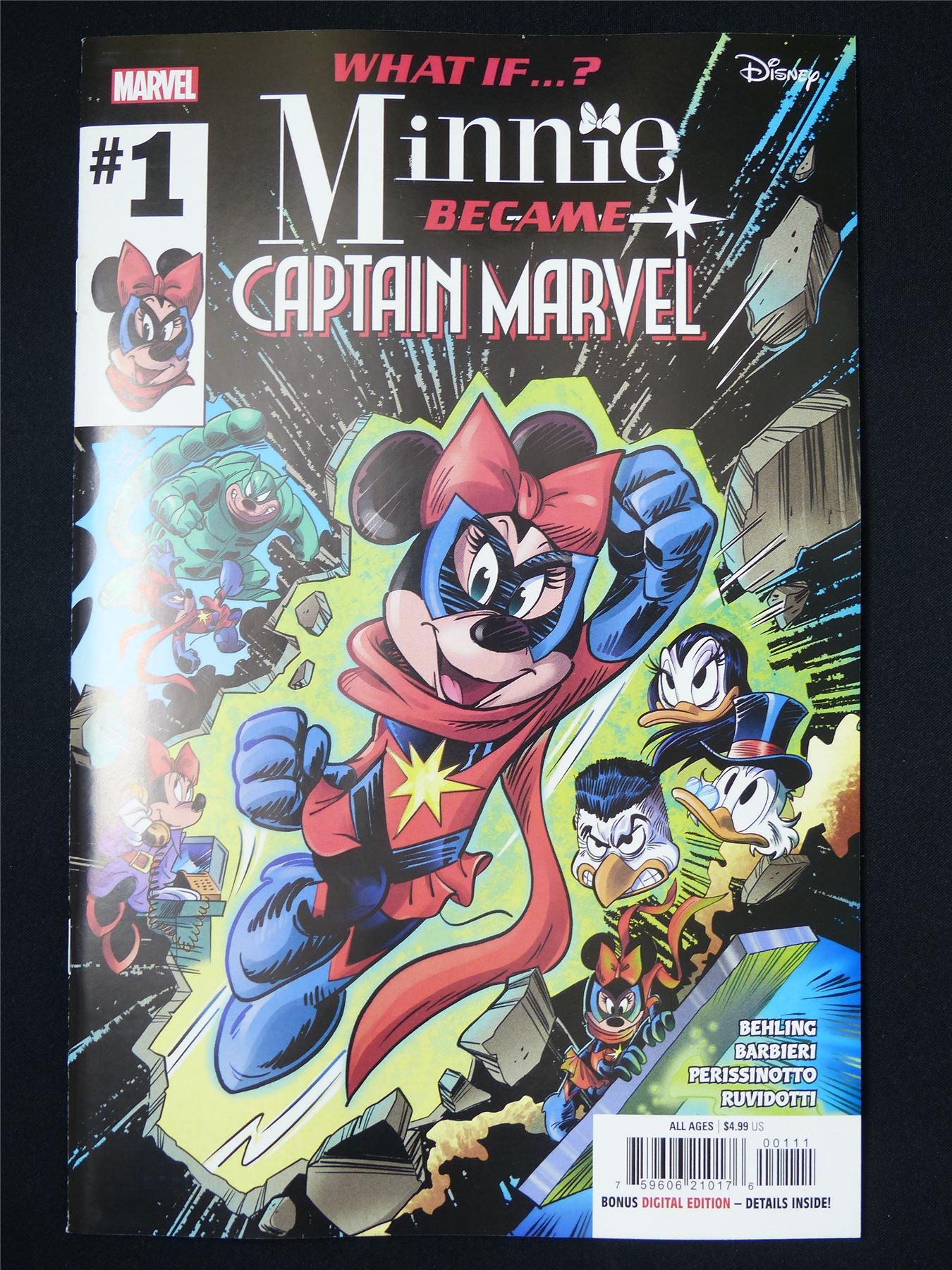 WHAT If? Minnie Became Captain Marvel #1 - Jan 2025 Marvel Comic #45T