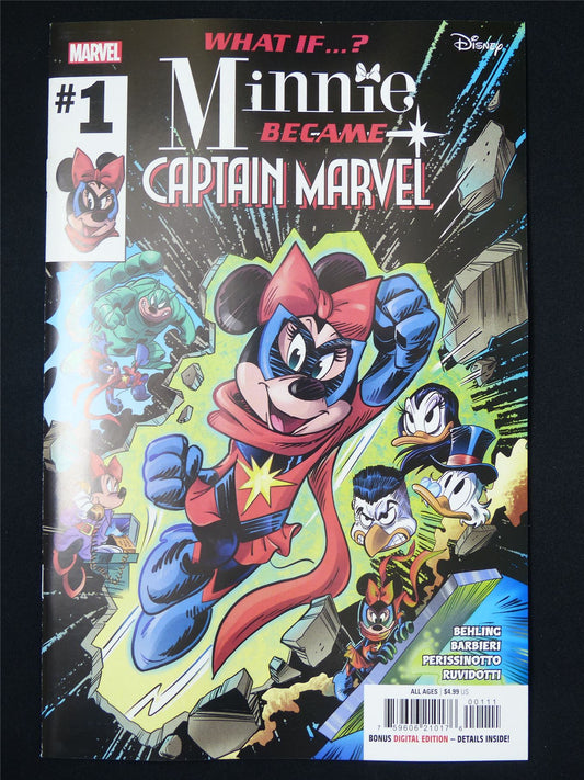 WHAT If? Minnie Became Captain Marvel #1 - Jan 2025 Marvel Comic #45T