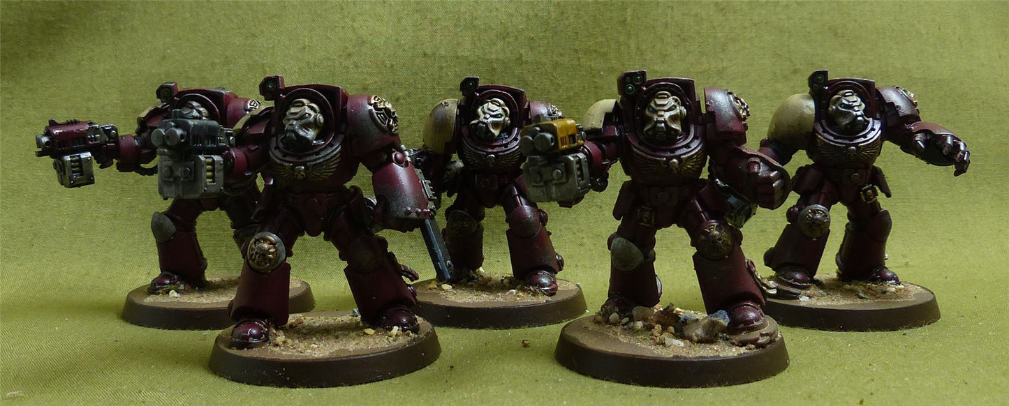 Terminator Squad painted - Space Marines - Warhammer 40K #1BC