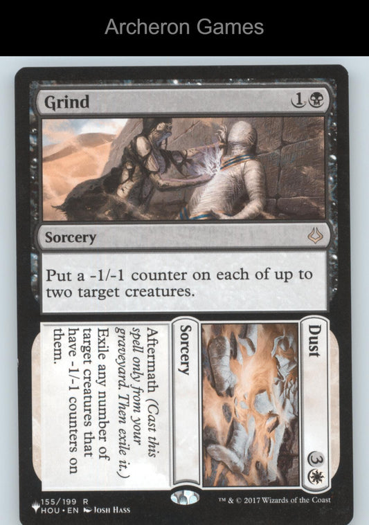 Grind // Dust 155/199 R MTG Card The List Reprints