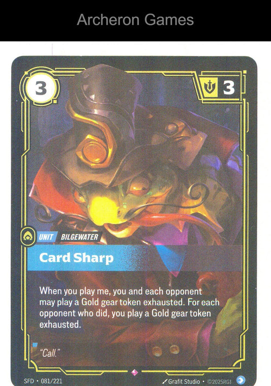 Card Sharp SFD 081/221 R Spiritforged Riftbound Card Foil