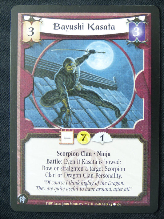Bayushi Kasata - THW - Legend of the Five Rings L5R Card #WK