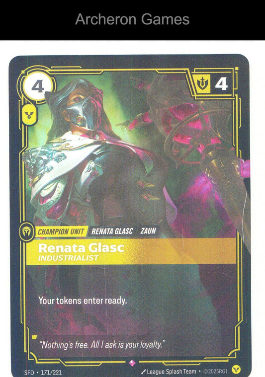 Renata Glasc - Industrialist SFD 171/221 R Spiritforged Riftbound Card Foil