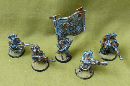 Tempestus Scions Command Squad painted - Astra Militarum - Warhammer 40K #2XS