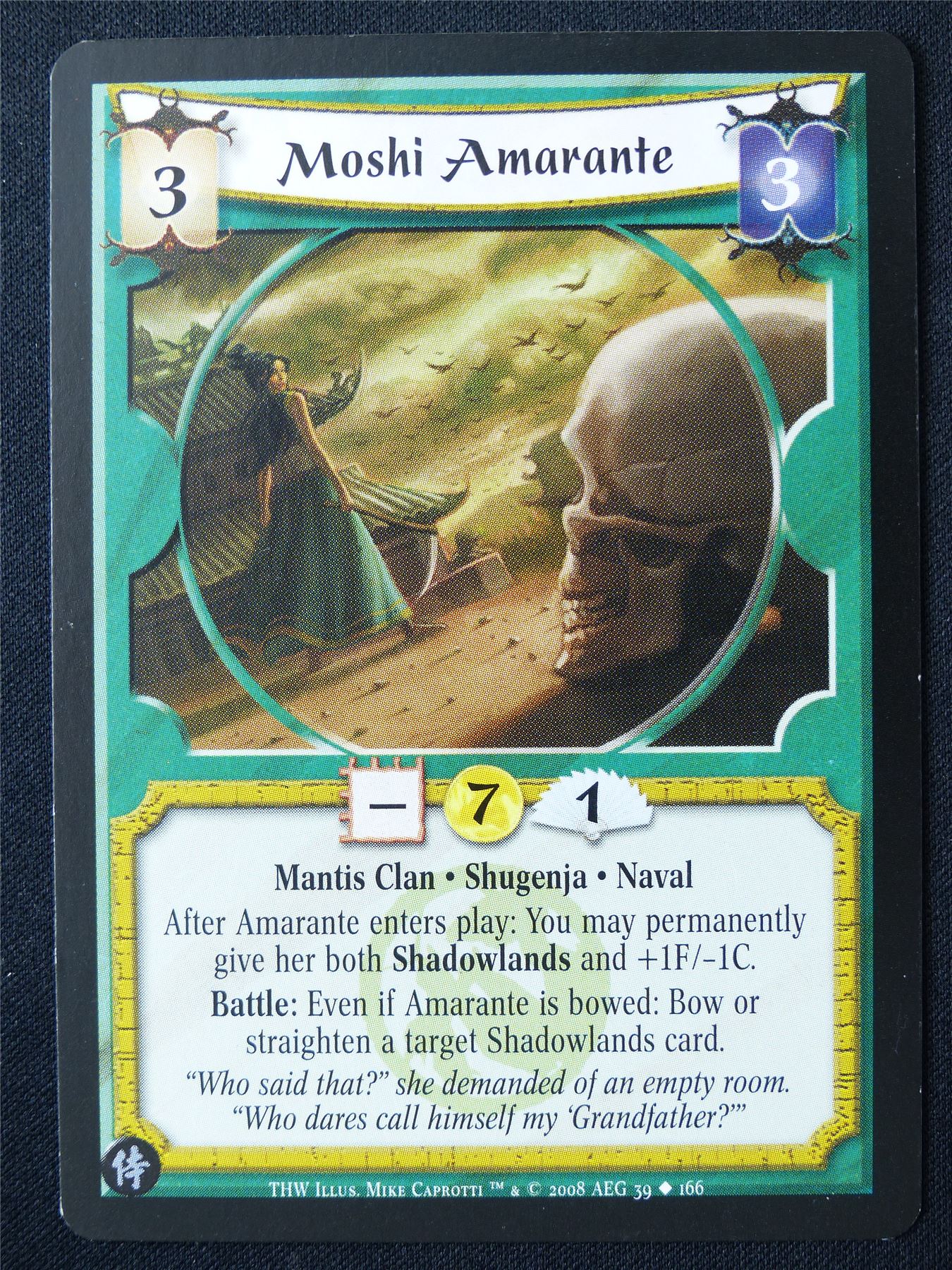 Moshi Amarante - THW - Legend of the Five Rings L5R Card #10K